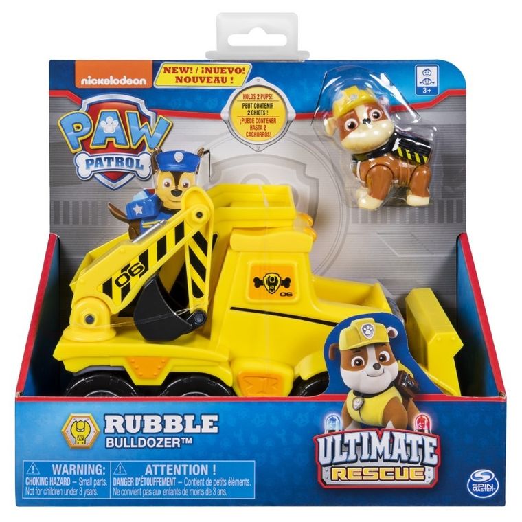 Psi Patrol, Rubble i buldożer, zestaw z figurką