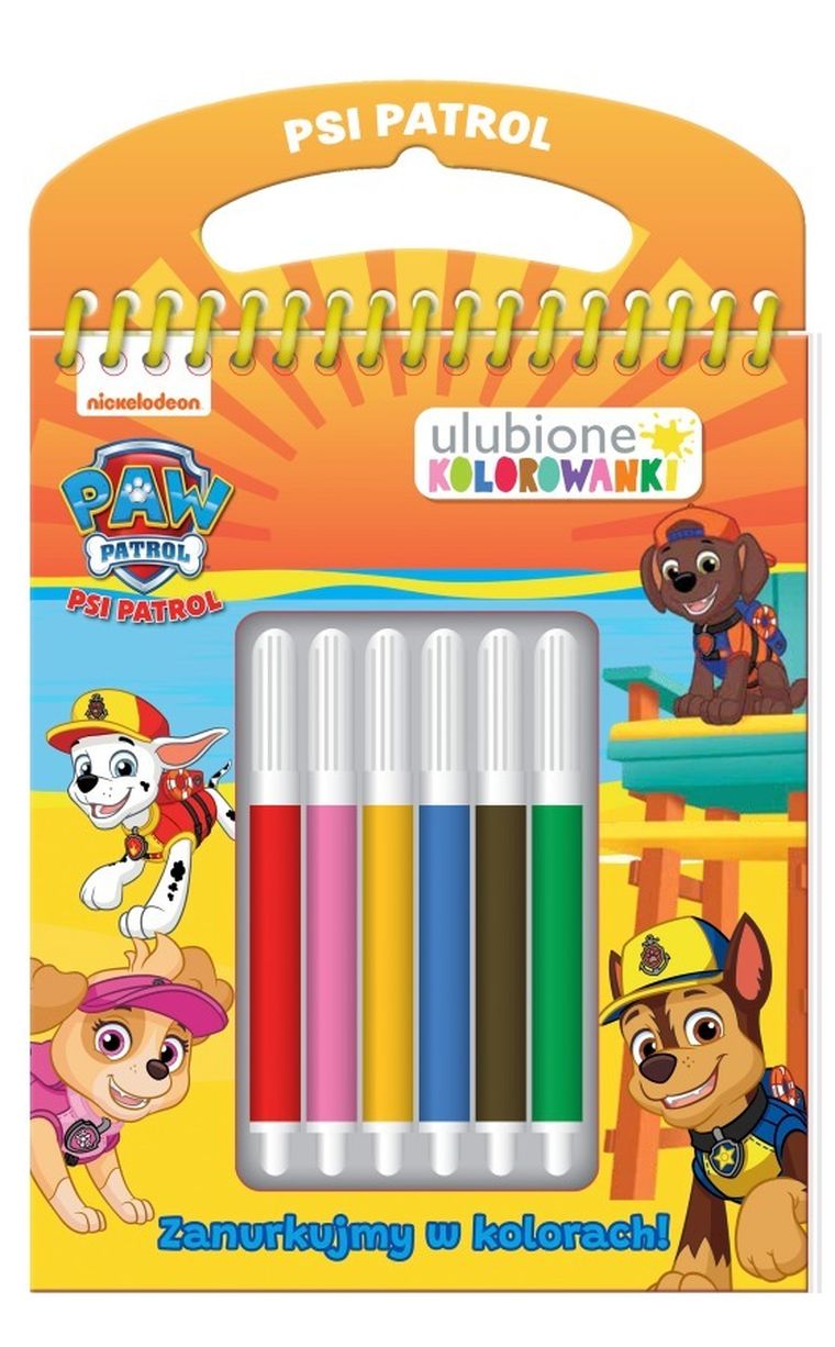 Psi Patrol. Ulubione kolorowanki. Zanurkujmy w kolorach!