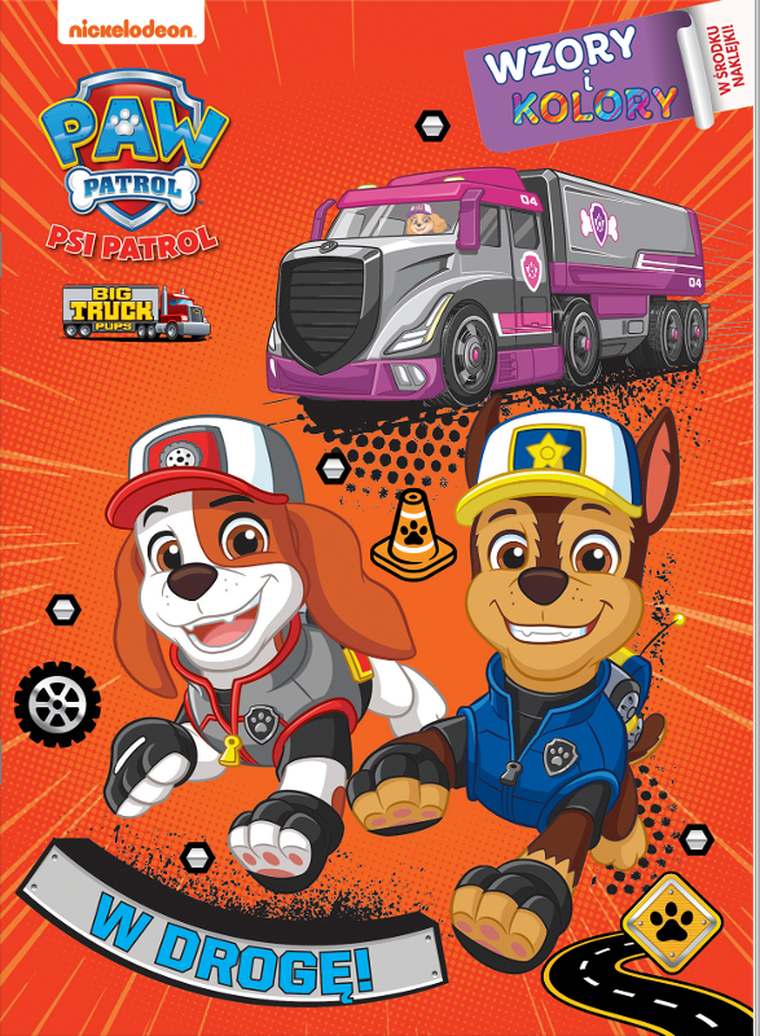 Psi Patrol. W drogę!. Wzory i kolory 4