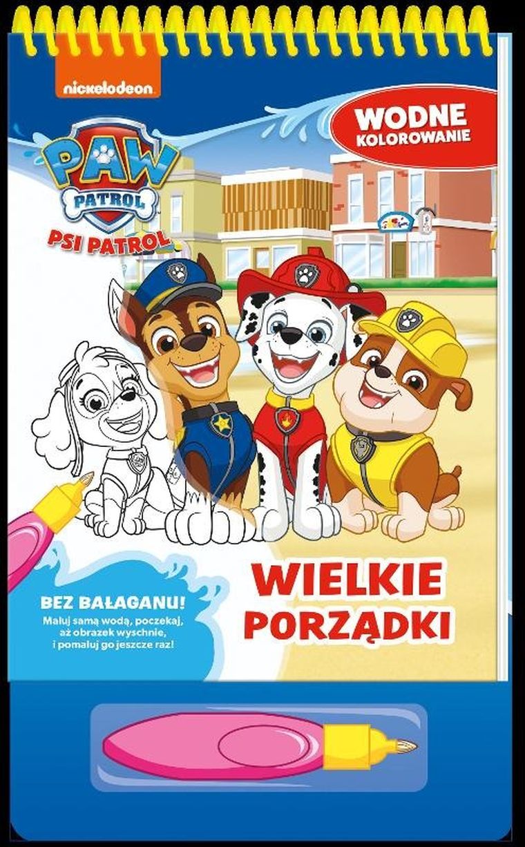 Psi Patrol. Wielkie porządki. Wodne kolorowanie