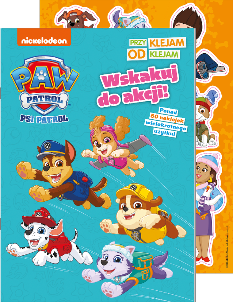 Psi Patrol. Wskakuj do akcji! Przyklejam Odklejam