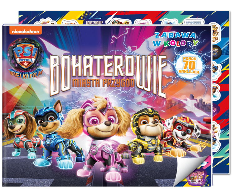 Psi Patrol. Zabawa w kolory. Bohaterowie Mista Przygód