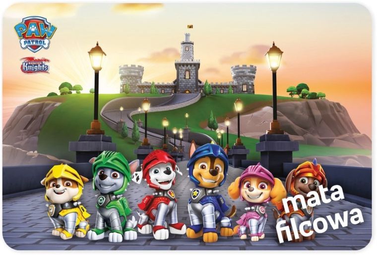 Psi Patrol, Zamek, mata filcowa, 75-112 cm