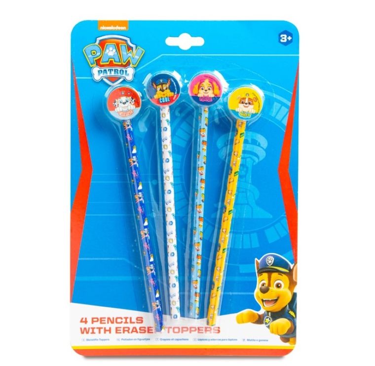Psi Patrol, zestaw 4 ołówków