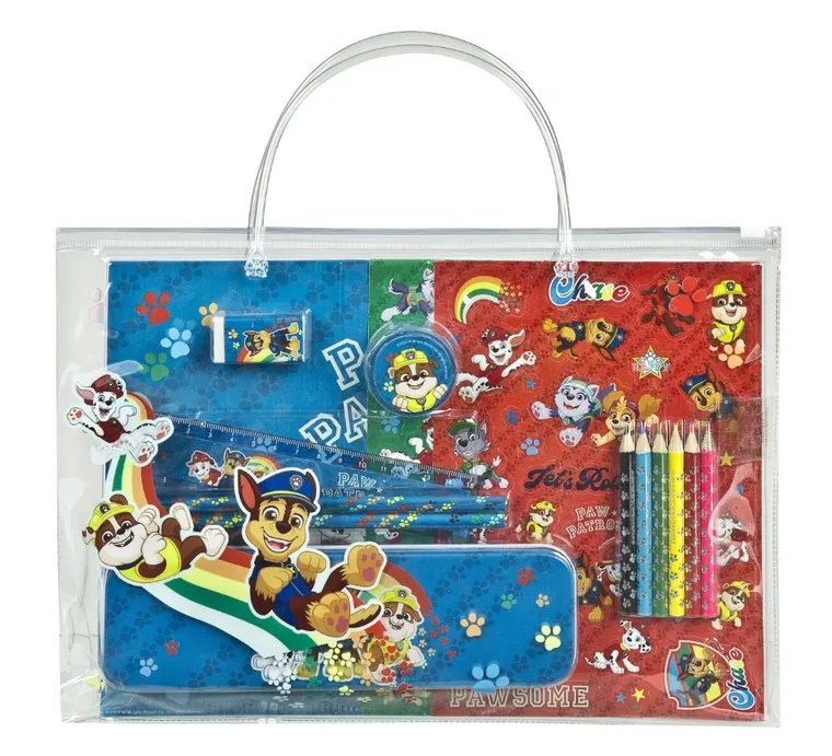 Psi Patrol, zestaw szkolny w saszetce torebce