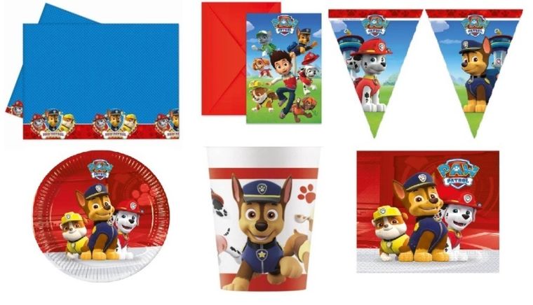 Psi Patrol, zestaw urodzinowy, 44 elementy