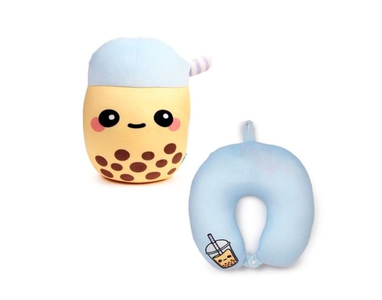 Puckator, Bubble Tea, poduszka podróżna pluszowa, maskotka