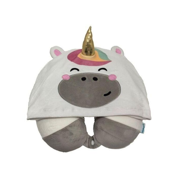 Puckator, poduszka podróżna z kapturem, jednorożec hoodeazzz