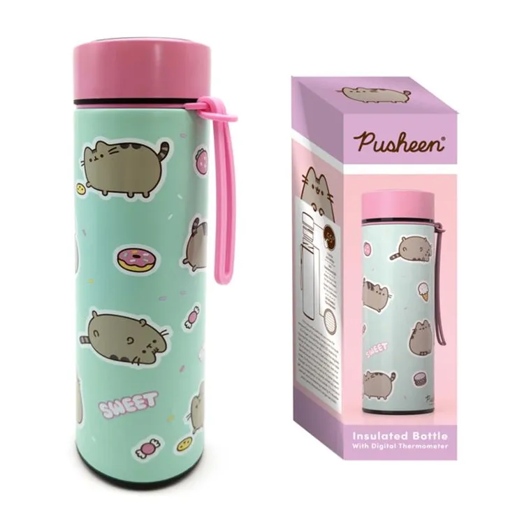 Puckator, Pusheen, butelka termiczna z termometrem, 450 ml