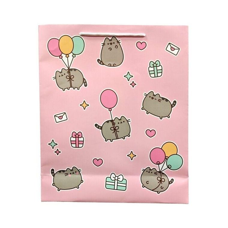 Puckator, Pusheen, torebka prezentowa, różowa, 40-35-12 cm, 12 szt.