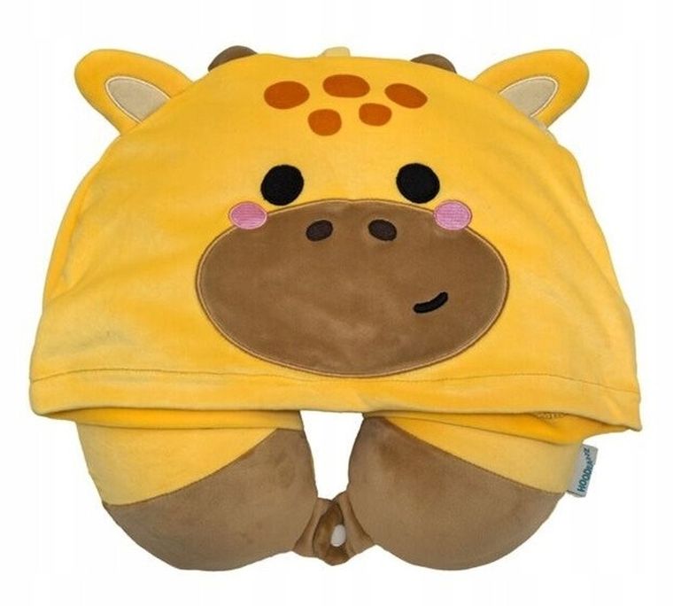 Puckator, Żyrafa Raffi, poduszka podróżna z kapturem