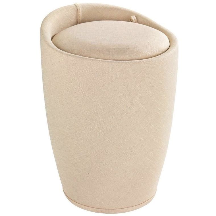 Pufa, kosz na pranie 2w1, Candy, beige