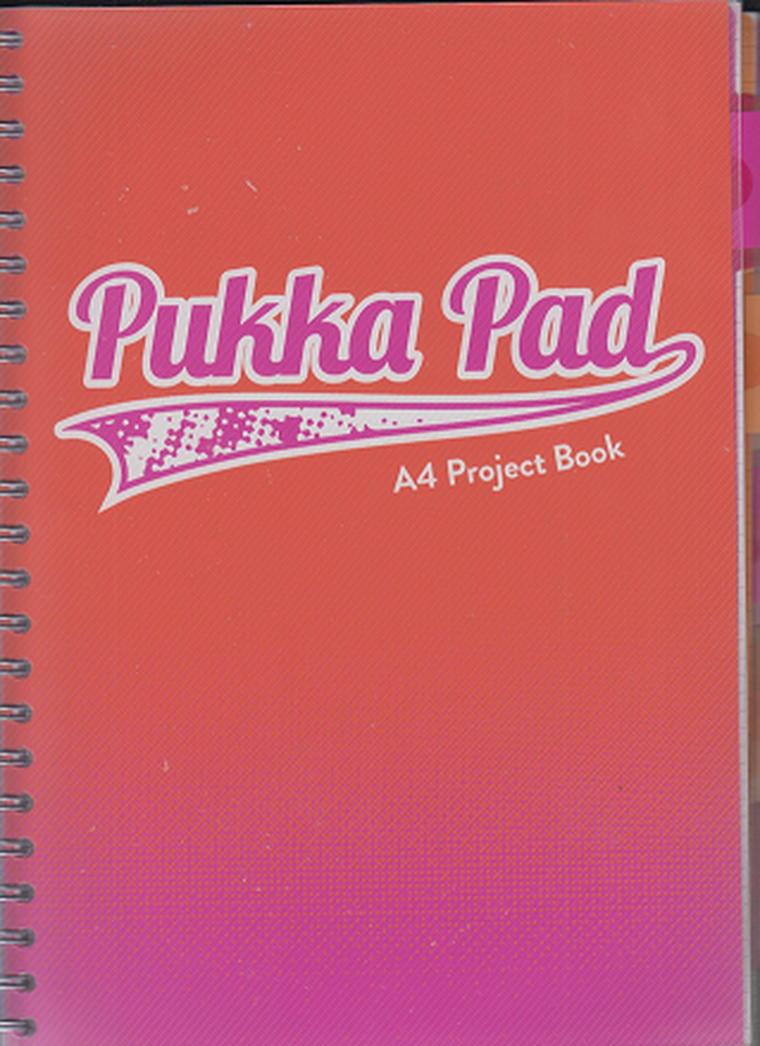 Pukka Pad, kołozeszyt, A4, Fusion Project Book, pomarańczowy, 1 szt.