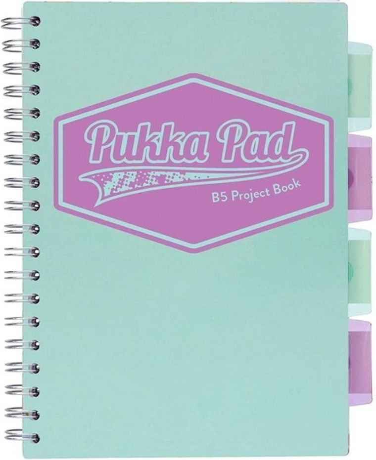 Pukka Pad, kołozeszyt, B5, Project Book, pastel niebieski, 1 szt.