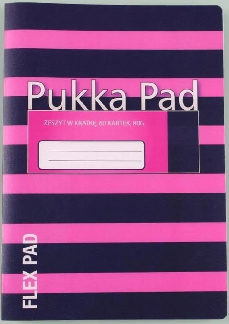 Pukka Pad, zeszyt, A5, 60 kartek, Navy, różowy, 1 szt.