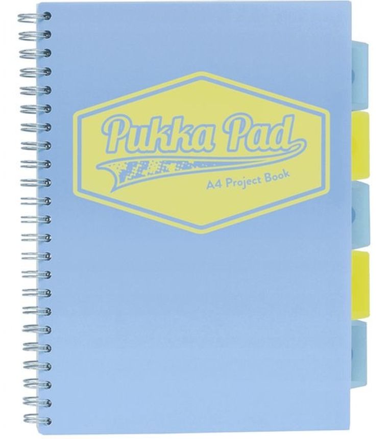 Pukka Pads, kołozeszyt, A4, Project Book Pastel, niebieski, 1 szt.