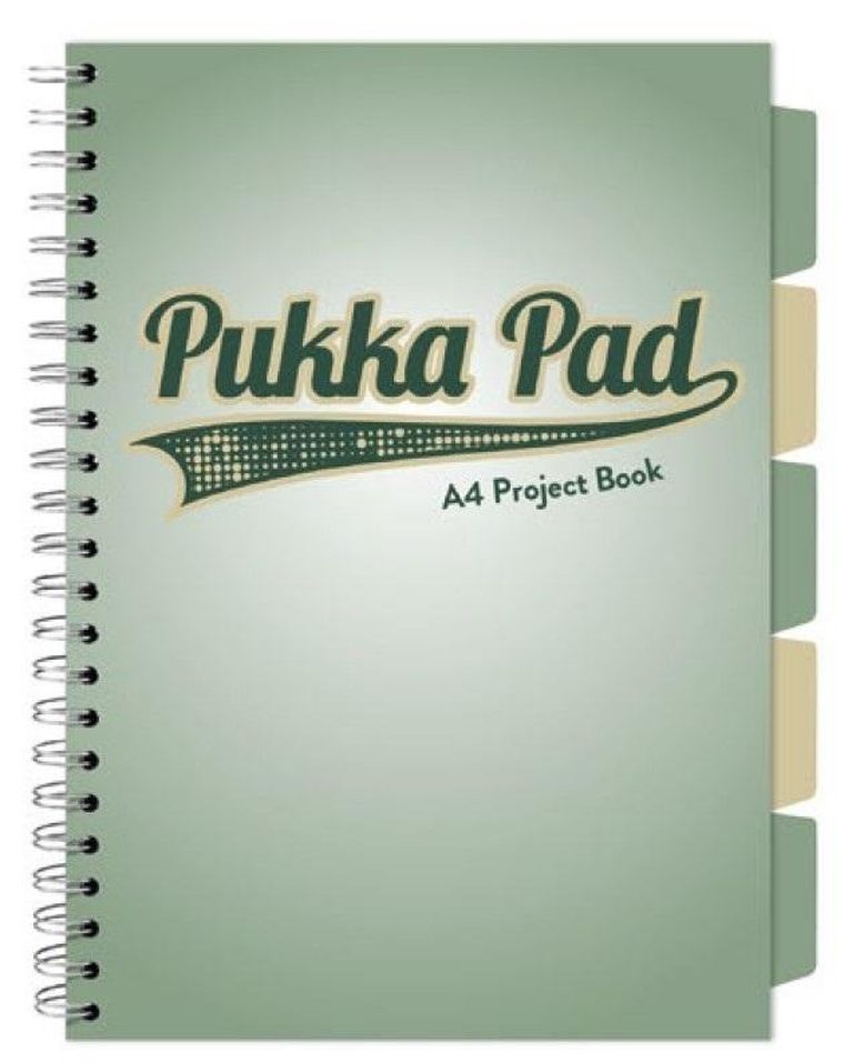 Pukka Pads, kołozeszyt, A4, Project Book, Sage, zielony, 1 szt.