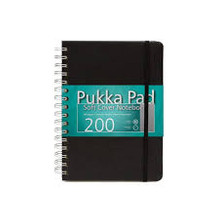 Pukka Pads, Soft Cover, kołonotatnik A5, czarny, 1 szt.