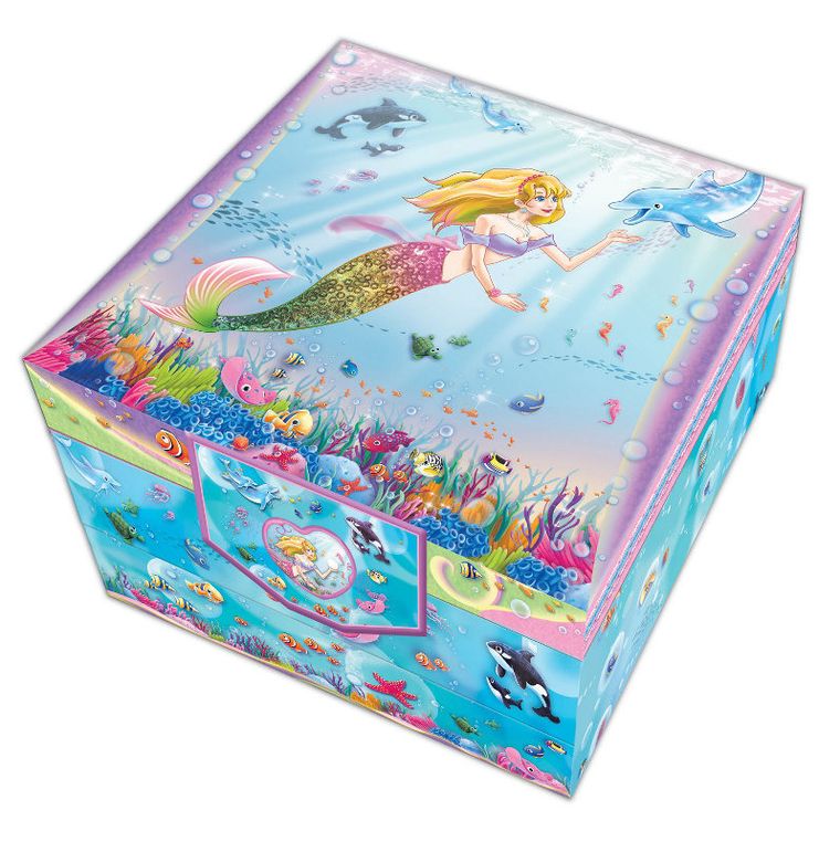 Pulio, Syrenka, zestaw kreatywny w pudełku z szufladami