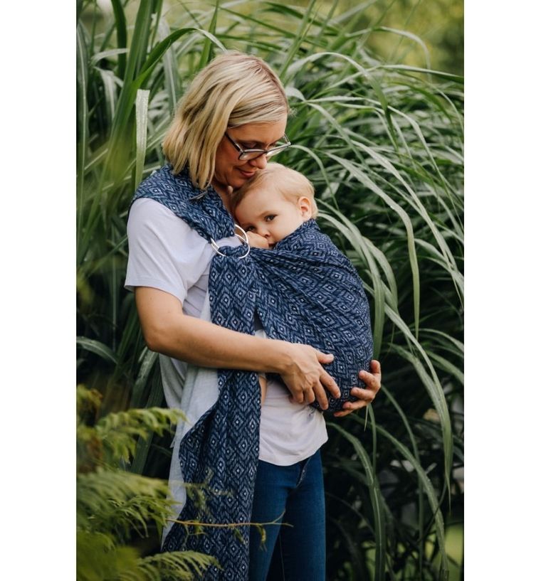 Pulp, Bamboo, chusta kółkowa do noszenia dziecka, ciemny granat