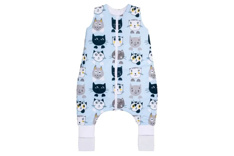 Pulp, Bamboo, Niebieskie koty, śpiworek do spania ze skarpetkami, TOG 1.75, 12-30 m