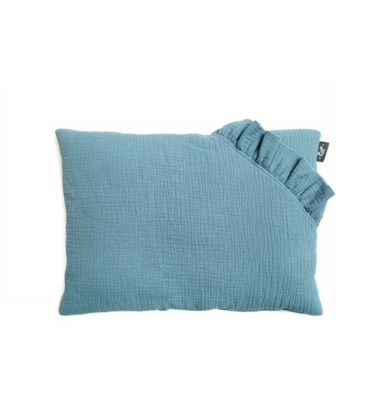Pulp, Bamboo, poduszka muślinowa, niebieska, 35-45 cm