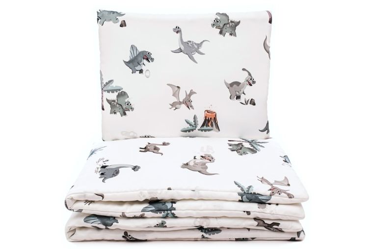 Pulp, Bamboo, Świat Dinozaurów, 2-częściowy komplet pościeli z wypełnieniem, bambusowy, 80-100 cm