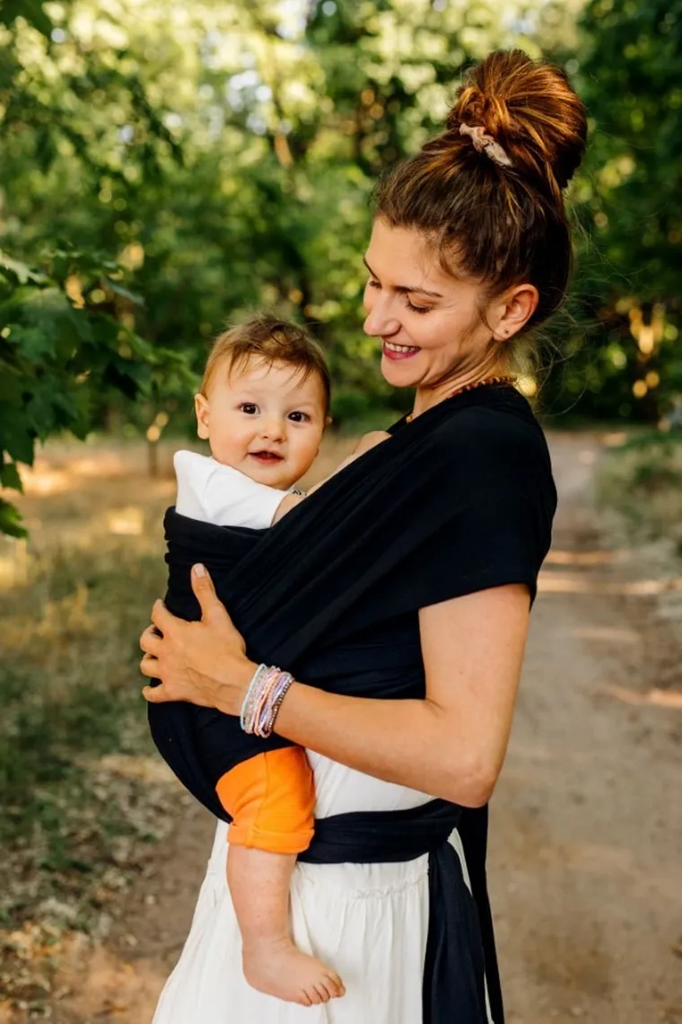 Pulp, chusta do noszenia dzieci, czarna