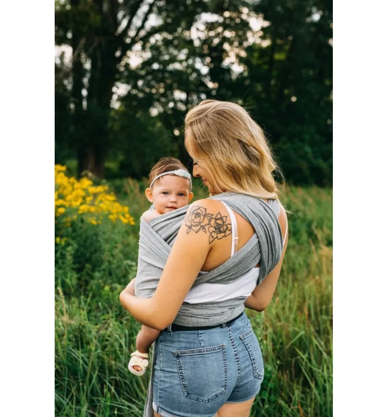 Pulp, chusta do noszenia dzieci, szara