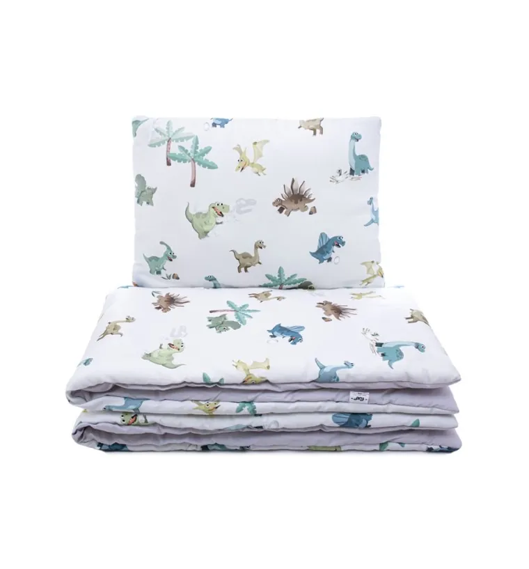 Pulp, Dinozaury, 2-częściowy komplet pościeli, bawełna satynowa, 100-135 cm