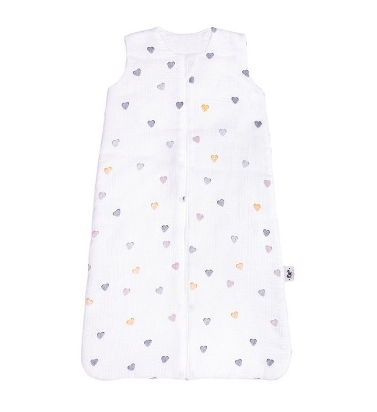 Pulp, Kolorowe serduszka, śpiworek całoroczny, TOG 1.75, 3-12m