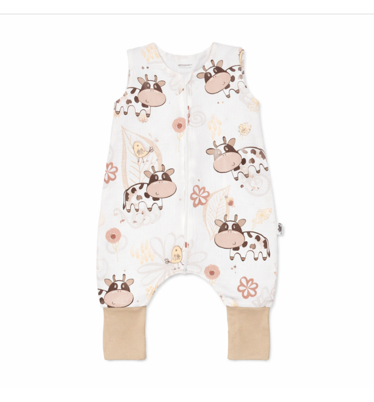 Pulp, Krówki, letni śpiworek do spania, z nogawkami i skarpetkami, TOG 0.5, 1-2.5 l