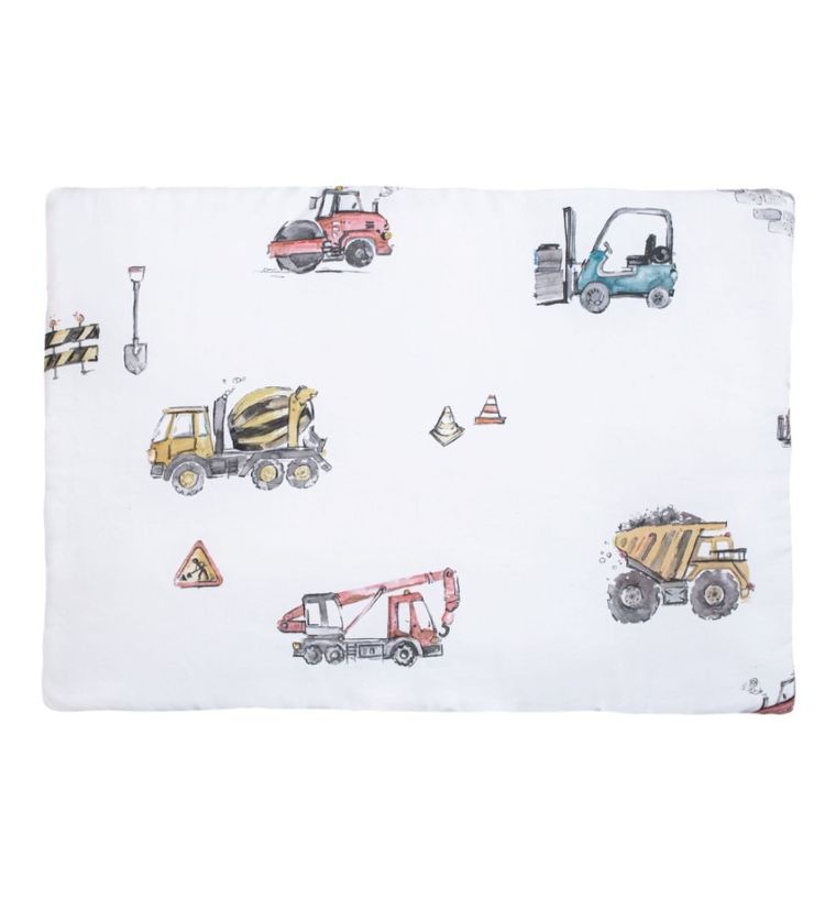 Pulp, Maszyny, płaska poduszka dla dzieci i niemowląt, bawełniana, 40-58 cm