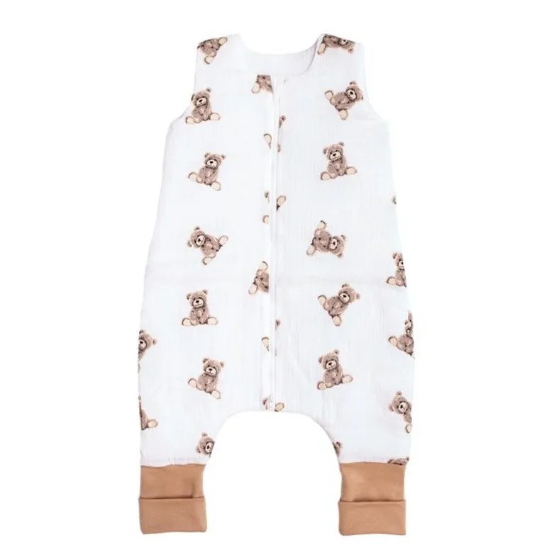 Pulp, Misie, śpiworek ze skarpetkami, muślin, TOG 0.5, 2-4 l.