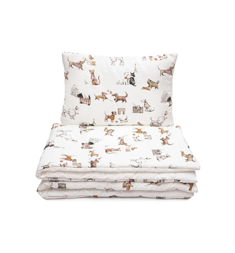 Pulp, Paryskie Pieski, pościel z bawełny satynowej, 100-135 cm