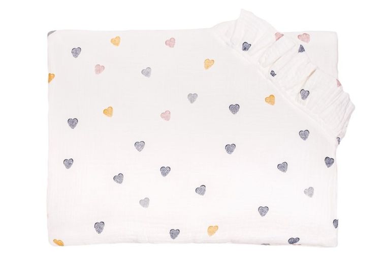 Pulp, Serduszka Kolorowe, poduszka muślinowa, 35-45 cm