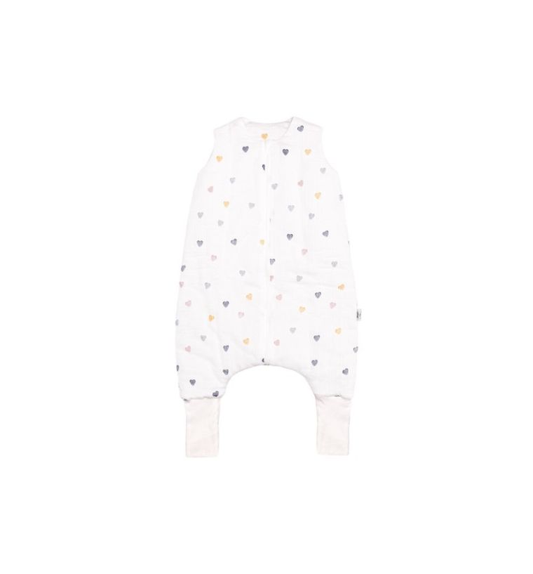 Pulp, Serduszka Kolorowe, śpiworek muślinowy letni z nogawkami, 0.5 TOG, 12-30 m