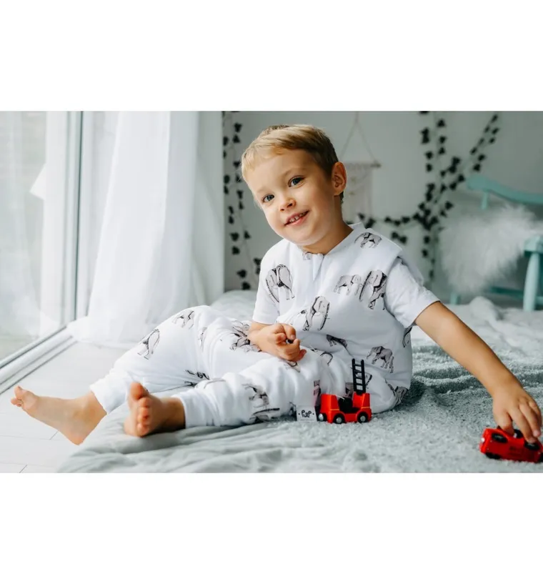 Pulp, Słonie, śpiworek letni ze skarpetkami, TOG 0.5, 2-4 l