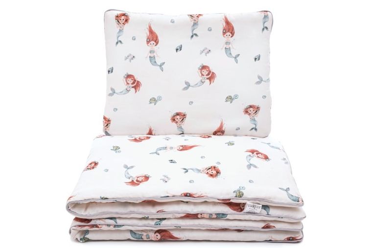 Pulp, Syrenki, 2-częściowy komplet pościeli muślinowej, 80-100 cm
