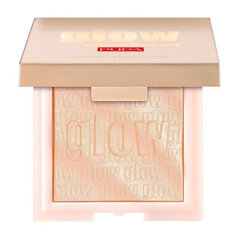 Pupa Milano, Glow Obsession Compact Highlighter, rozświetlacz w kompakcie, 100 Light Gold, 6g