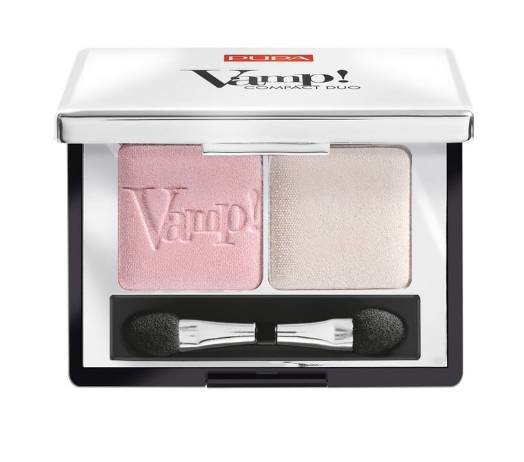 Pupa, Vamp Compact Duo, podwójne cienie do powiek 001, 2,2 g