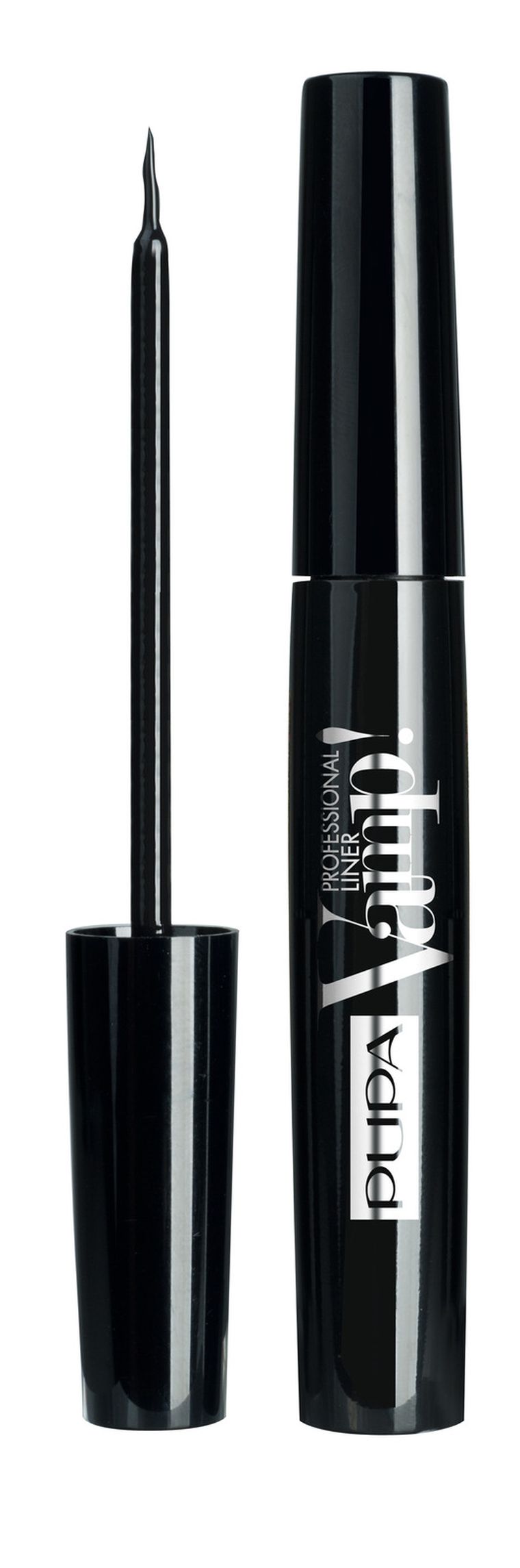 Pupa, Vamp Professional Liner, wodoodporny eyeliner w pisaku, 100 Black, 4,5 ml