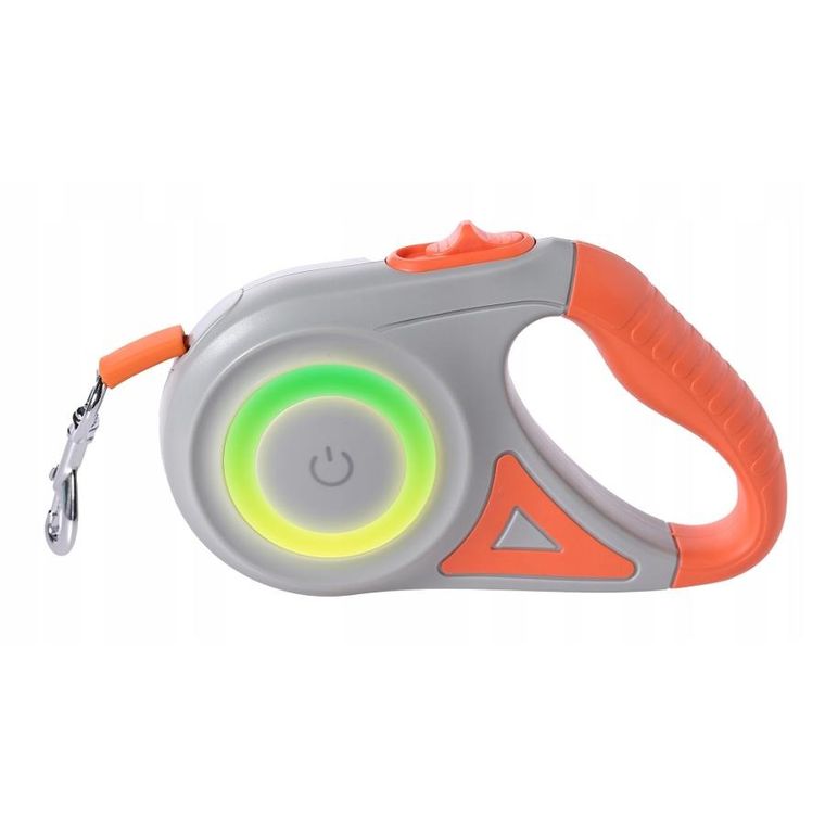 Pupilplanet, smycz automatyczna z bocznym światłem LED, 5m