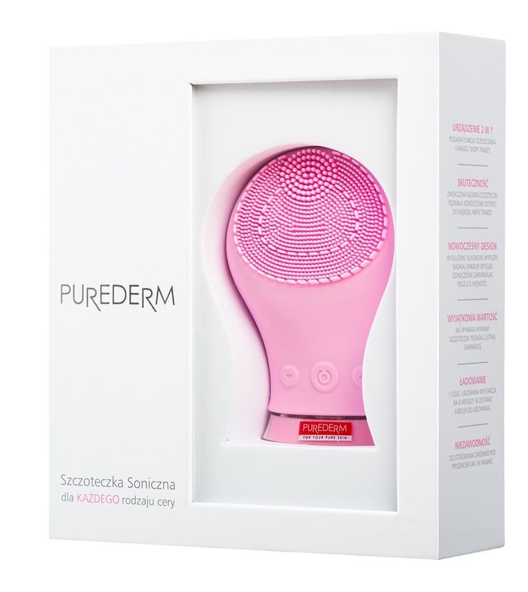 Purederm, silikonowa szczoteczka soniczna do każdego rodzaju cery