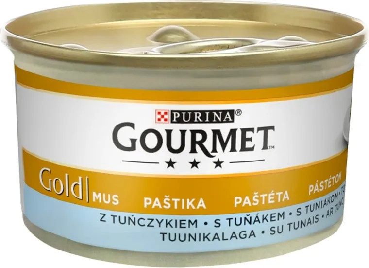 Purina, Gourmet Gold, mus z tuńczykiem, mokra karma dla kota, 85g