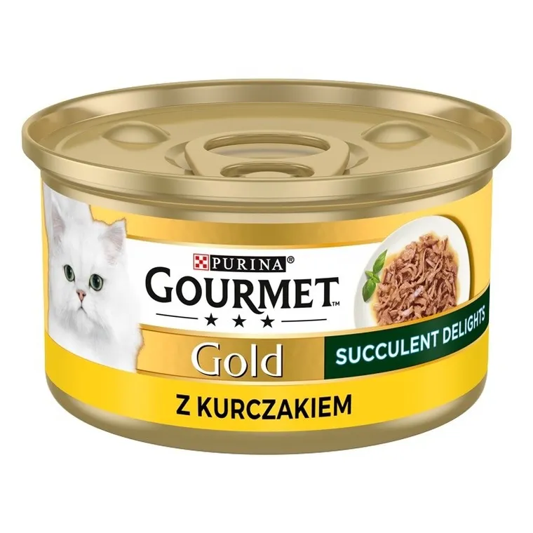 Purina, Gourmet, Gold, Succulent Delights, puszka, mokra karma dla kota, kurczak, 85g