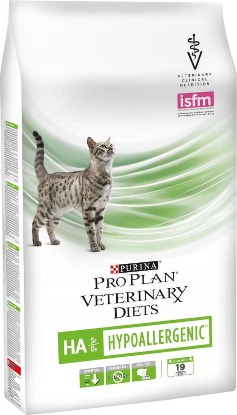 Purina, Hypoallergenic, karma dla kotów z alergiami pokarmowymi, 1,3 kg