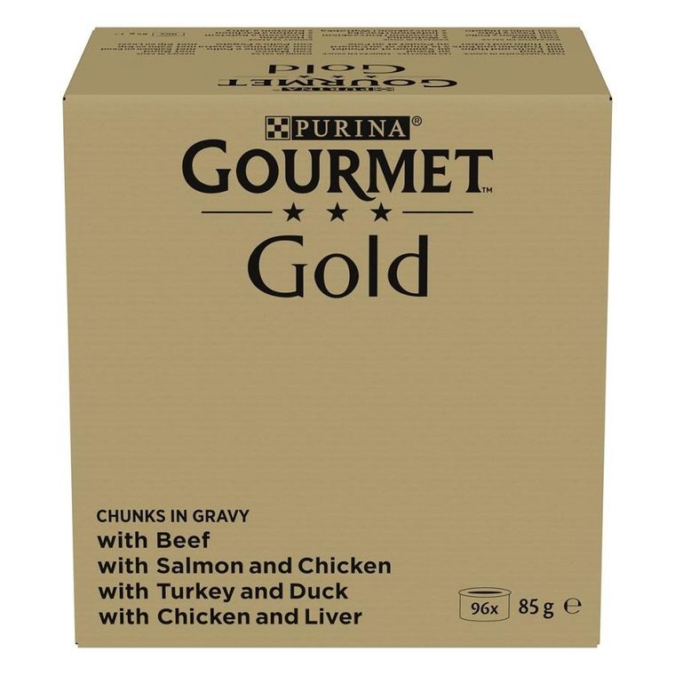 Purina Nestle, Gourmet Gold, mokra karma dla kota, kawałki w sosie, 96-85 g