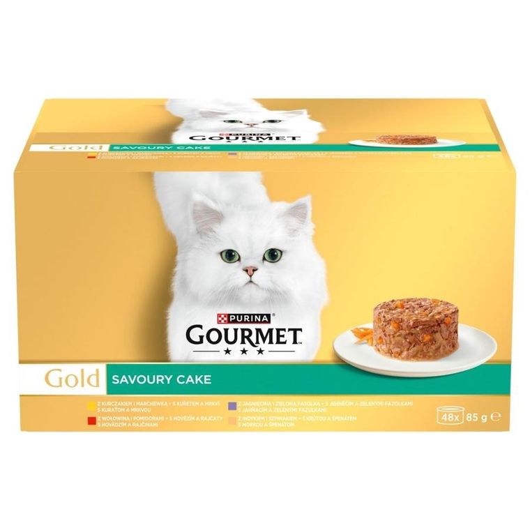 Purina Nestle, Gourmet Gold, mokra karma dla kotów, mix smaków, 48-85g