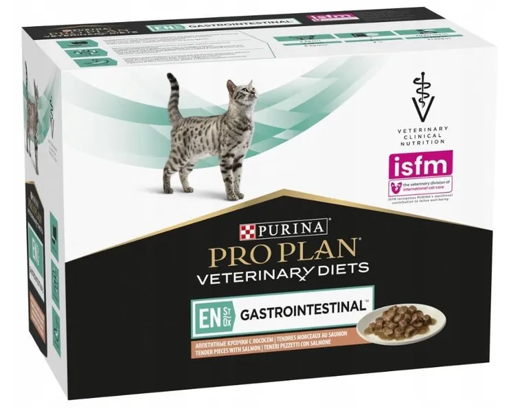 Purina, PPVD Feline en, łosoś, gastroenterologia, karma mokra dla kotów, 850g